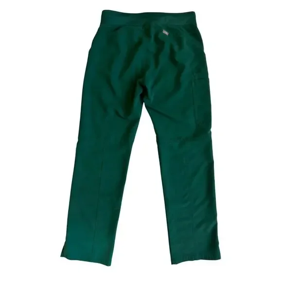 FIGS Kade Cargo Scrub Pants Women’s Small Hunter Green Silver Original PO 1661 - Picture 12 of 13